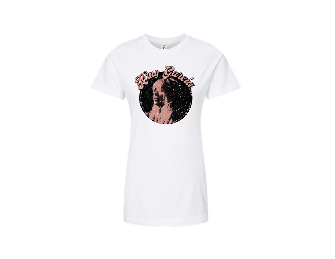Kany Garcia Short Sleeve T-Shirt (White and Pink)